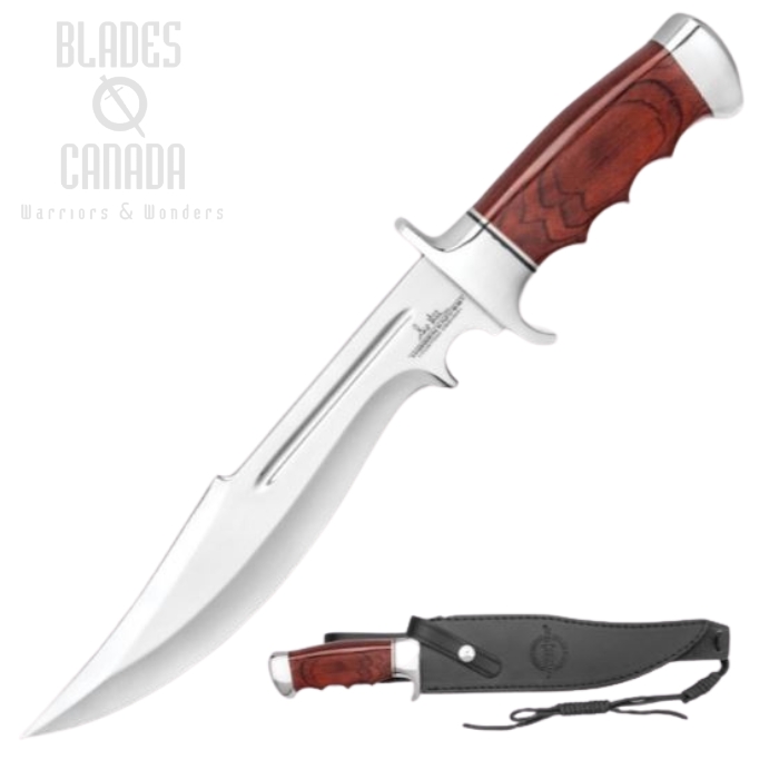 Gil Hibben Legionnaire Bowie II Fixed Blade Knife, Leather Sheath, GH5068
